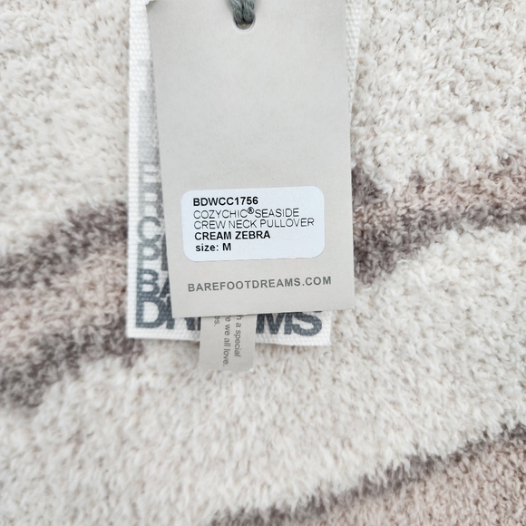 NWT Barefoot Dreams CozyChic Seaside Pullover Crewneck Sweater - Picture 3 of 8